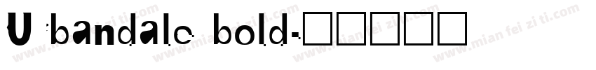 Urbandale bold字体转换